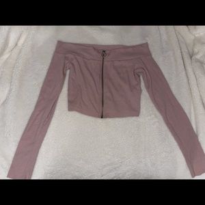 Pink crop top